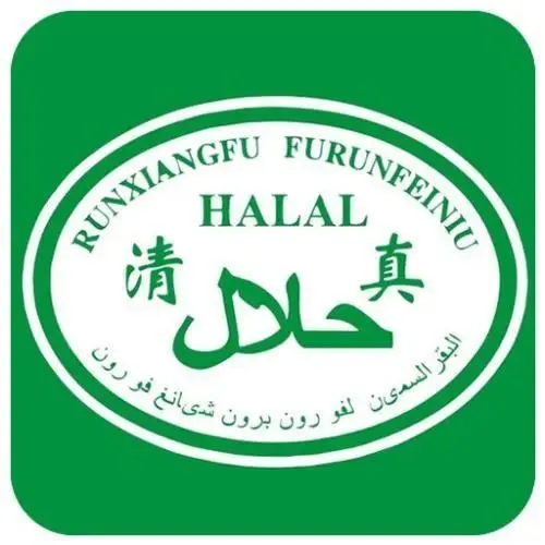 The round green 清真 (HALAL) certification mark, with Chinese characters and Arabic script